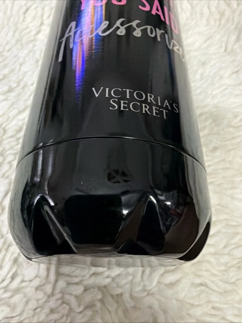 Victoria Secret hot /cold new water bottle black pink logo